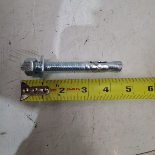 100PK WEDGE ANCHOR BOLTS - 4-1/2" - SILVER STAINLESS STEEL image 5
