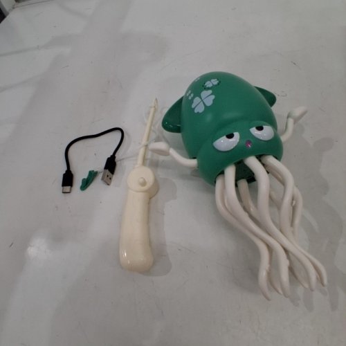 SMART INTERACTIVE WIGGLY ROBOTIC OCTOPUS WITH FISHING ROD - GREEN (MODEL: 158-21C) image 4