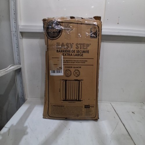 REGALO EASY STEP ADJUSTABLE METAL WALK-THROUGH GATE - 29" - 49" X 30" - WHITE - (MODEL: 1164EWDS) image 5