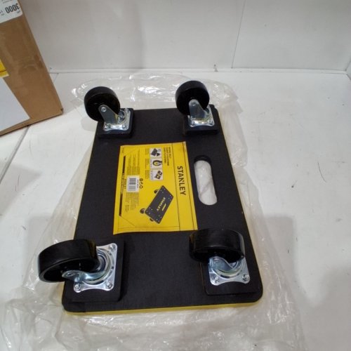 STANLEY MOVING DOLLY WITH HANDLE - 440LBS CAP - 11.8" X 17.7" - BLACK/YELLOW (MODEL: SXWT-MS572) image 4