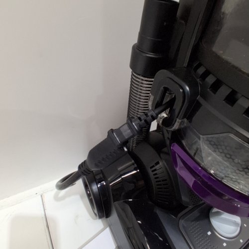 BISSELL CLEANVIEW SWIVEL UPRIGHT MULTI-CYCLONIC VACUUM WITH AUTOMATIC CORD REWIND, WASHABLE FILTER - BLACK/PURPLE (MODEL: 2258B) image 2