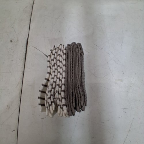 6PC COTTON BAR MOP WASH CLOTHS- GRAY AND WHITE (MODEL: DX92719BM6P) image 5