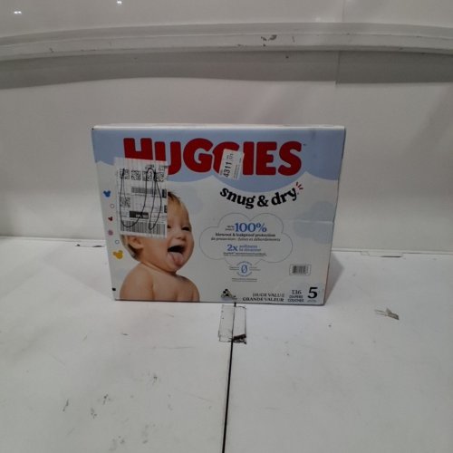 136PK HUGGIES DISNEY BABY SNUG AND DRY DISPOSABLE DIAPERS - SIZE 5 (27LB+) image 2