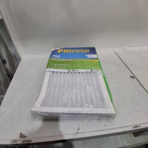 4PK 3M FILTRETE TOUGH ON POLLEN ELECTROSTATIC AC FURNACE AIR CLEANING FILTERS -16" X 25" X 1" - WHITE image 2