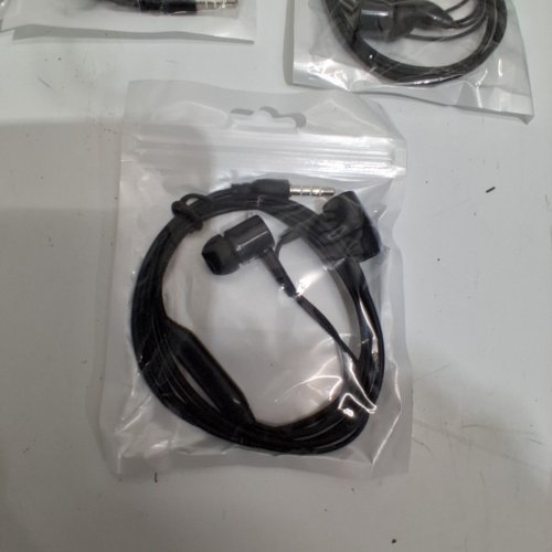 8PK SUPER BASS IN-EAR WIRED HEADPHONES - 3.5 MM - BLACK image 3