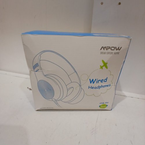 KIDS MPOW CH6 PRO WIRED OVER-EAR HEADPHONES WITH 85DB/94DB VOLUME LIMITER AND IN-LINE MIC - GREEN/GREY (MODEL: BH297B) image 3