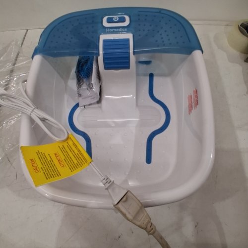 HOMEDICS BUBBLE BLISS DELUXE FOOT SPA BATH MASSAGER - BLUE/WHITE image 2