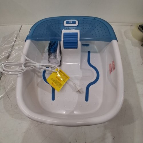 HOMEDICS BUBBLE BLISS DELUXE FOOT SPA BATH MASSAGER - BLUE/WHITE image 3