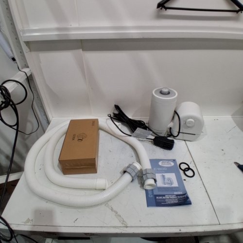INTEX C1500 KRYSTAL CLEAR CARTRIDGE FILTER PUMP FOR ABOVE GROUND POOLS - 1500GPH PUMP FLOW RATE - WHITE image 3