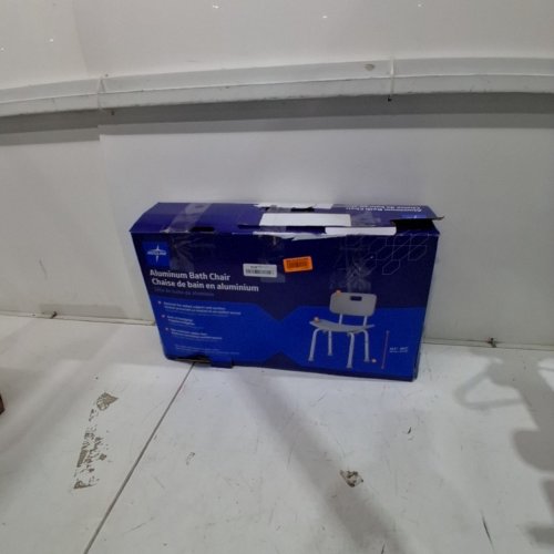 MEDLINE GUARDIAN DELUXE ALUMINUM BATH CHAIR SHOW BENCH WITH BACK image 3