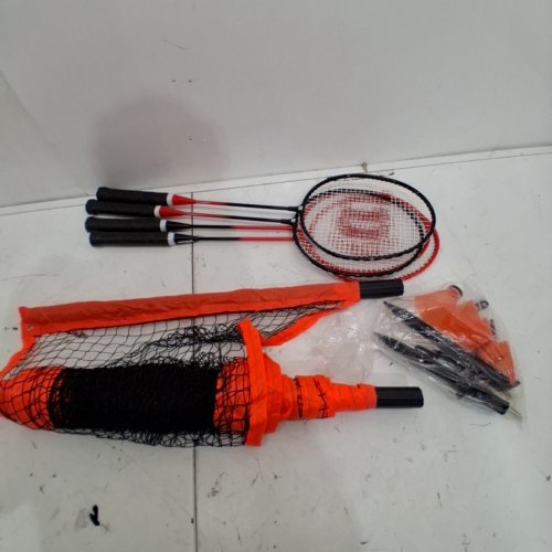 WILSON OUTDOOR BADMINTON KIT SET WITH 4 RACKETS - RED/BLACK (MODEL: 3622074) image 2