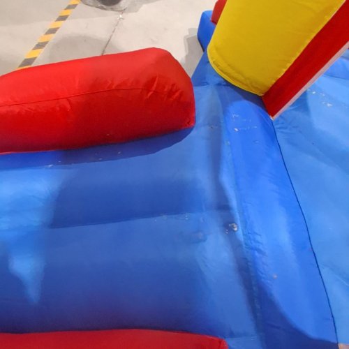UMBALIR INFLATABLE BOUNCE HOUSE WITH 4 SLIDES & LARGE SPLASH POOL, BLOWER INCLUDED - 20.5FT X 6.5FT - MULTICOLOR (MODEL:KT-SMCB-FJ) image 5