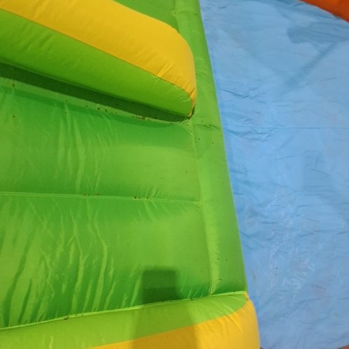 UMBALIR INFLATABLE BOUNCE HOUSE WITH 4 SLIDES & LARGE SPLASH POOL, BLOWER INCLUDED - 20.5FT X 6.5FT - MULTICOLOR (MODEL:KT-SMCB-FJ) image 8