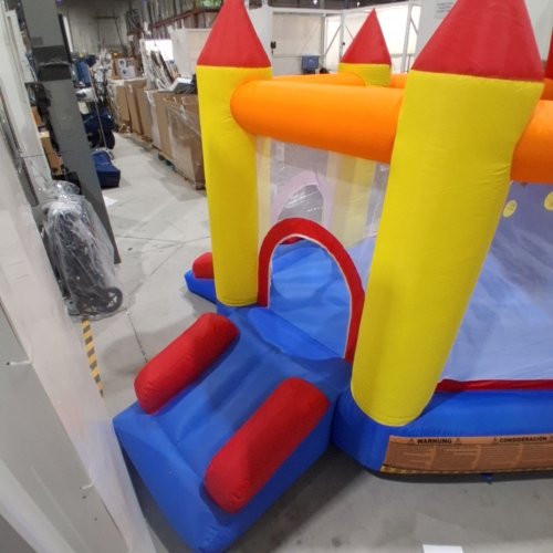 UMBALIR INFLATABLE BOUNCE HOUSE WITH 4 SLIDES & LARGE SPLASH POOL, BLOWER INCLUDED - 20.5FT X 6.5FT - MULTICOLOR (MODEL:KT-SMCB-FJ) image 10