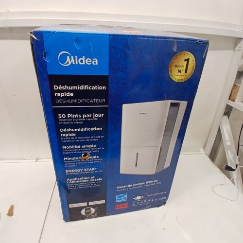 MIDEA ENERGY STAR CERTIFIED DEHUMIDIFIER WITH REUSABLE AIR FILTER AND APP CONTROL - 4,500 SQ.FT - 23.6L - WHITE (MODEL: MAD50C1AWS-A) image 5