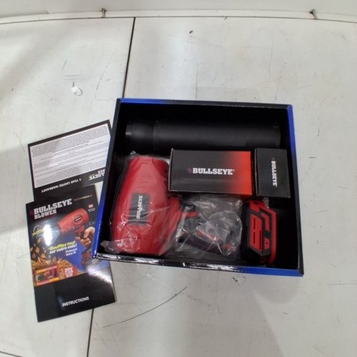 BULLSEYE RECHARGEABLE CORDLESS BLOWER - 20 V, 24,000 RPM - RED / BLACK image 2