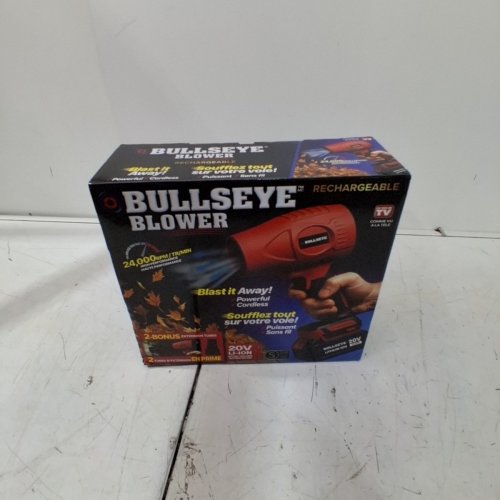 BULLSEYE RECHARGEABLE CORDLESS BLOWER - 20 V, 24,000 RPM - RED / BLACK image 3
