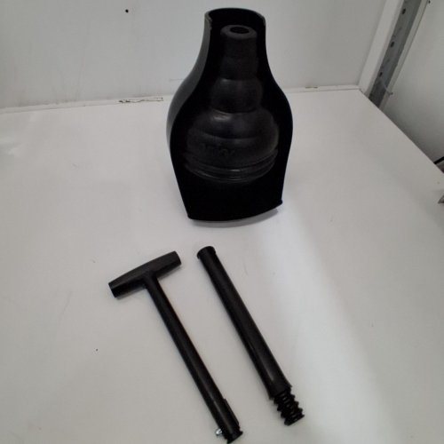 KORKY BEEHIVEMAX HIDEAWAY - HEAVY DUTY TOILET PLUNGER WITH HOLDER - BLACK - (MODEL: 97-4B) image 2