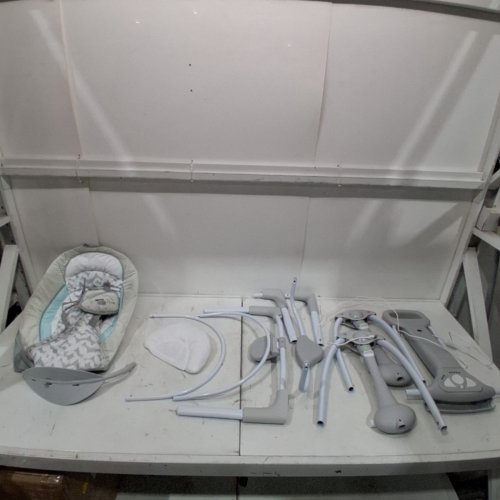 INGENUITY CONVERTME SWING-2-SEAT PORTABLE SWING - OM TO 9M - RAYLAN FASHION / GREY (MODEL: 12189-ES) image 3