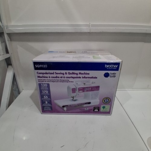 BROTHER COMPUTERIZED SEWING MACHINE, 87 STITCH FUNCTIONS, 60 BUILT-IN STITCHES, LCD DISPLAY, 7 INCLUDED SEWING FEET - WHITE/BLUE (MODEL: CE6080T) image 5