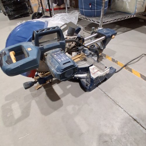 KING CANADA 10" SLIDING COMPOUND MITER SAW WITH TWIN LASER PRECISION AID - 5200 RPM, 15AMP 120V - GREY (MODEL: 8380NS) image 4