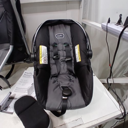 EVENFLO VICTORY PLUS JOGGING STROLLER TRAVEL SYSTEM WITH LITEMAX INFANT CAR SEAT - 50LB MAX - GREY (MODEL: TS800212402C) image 5
