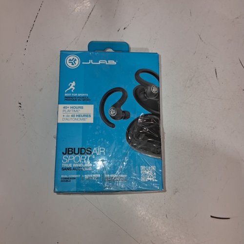JLABS JBUDS AIR SPORT TRUE WIRELESS BLUETOOTH SWEAT RESISTANCE 5.0 CONNECTION EAR BUDS - BLACK (MODEL: ‎EBJBUDSAIRSPRTRBLK82) image 5