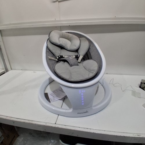 INFANT MUNCHKIN SMART SWING WITH BLUETOOTH - WHITE/GREY (MODEL: MCKFB-0974 ) image 3