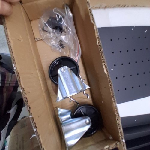 4-TIER TOOL CART WITH WHEELS - 350 LBS - BLACK (MODEL: T271401) image 3
