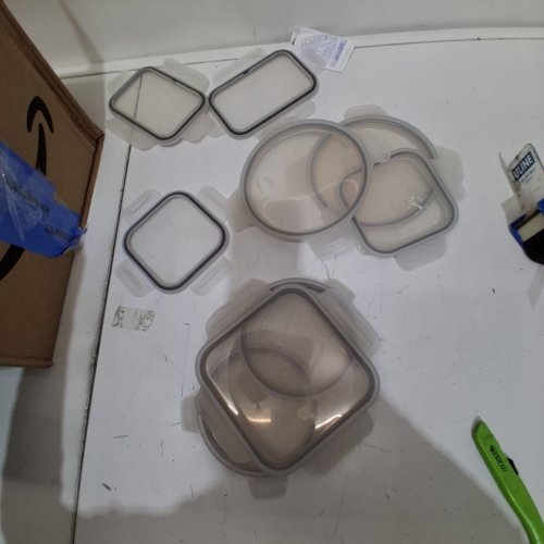 20PC GLASS MEAL PREP FOOD STORAGE SET WITH CLEAR LIDS - ASSORTED SIZES image 3