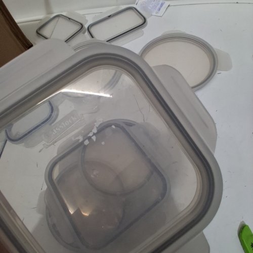 20PC GLASS MEAL PREP FOOD STORAGE SET WITH CLEAR LIDS - ASSORTED SIZES image 4