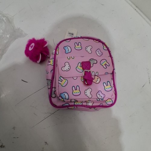 CLAIRE'S CLUB ANIMAL PRINT MINI BACKPACK - PINK (ITEM: 39259-7) image 2