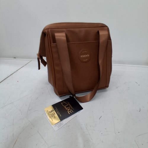 IGLOO LUXE SATCHEL LUNCH TOTE - 15 CAN CAP - BROWN (MODEL: 2014223) image 2