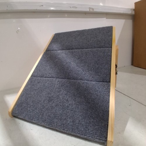 VEVOR 2-IN-1 WOOD PET STAIRS/PET STEPS - 150LB MAX - GREY - (MODEL: ZD-19-03) image 4