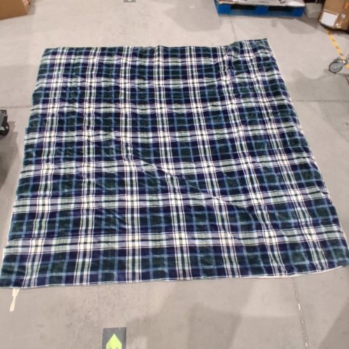3PC FUTURE SOFT REVERSIBLE COMFORTER SET - QUEEN - PLAID (MODEL: 3400101) image 3
