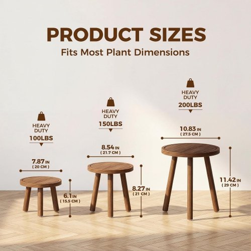 3PK BAMWORLD HANGING PLANT HOLDERS - BROWN (MODEL: BHD03-SS-3) image 2