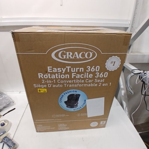 GRACO EASYTURN 360 2-IN-1 CONVERTIBLE CAR SEAT - CYRAN BLACK/GREY (MODEL: 2227897) image 6