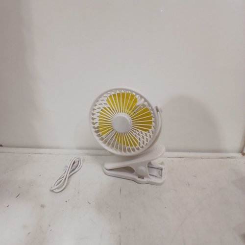 CLIP-ON MINI MICRO-USB POWERED FAN - WHITE (MODEL: JH-006) image 3
