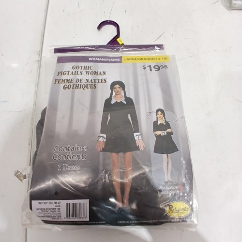 WOMEN'S PARTYHOLIC GOTHIC PIGTAILS WOMAN - LARGE (10-12) - BLACK (STYLE: 50202M) image 2