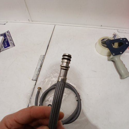 PULL OUT AND DOWN REPLACEMENT KITCHEN FAUCET HOSE - GREY image 4