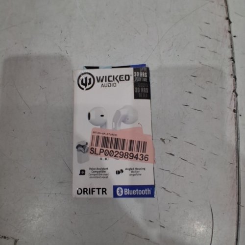 WICKED AUDIO DRIFTR TRUE WIRELESS BLUETOOTH 5.0 EARBUDS - WHITE (MODEL: WI-RW2151-CA) image 5