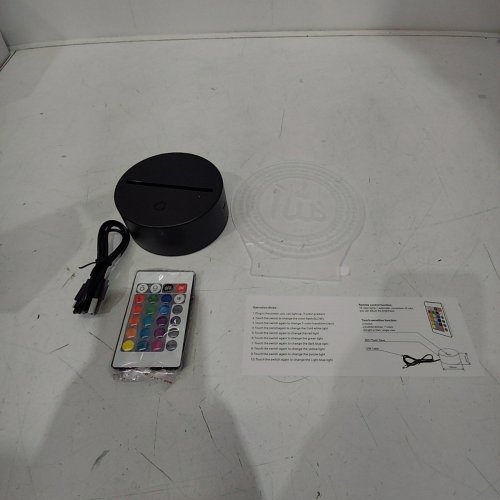 3D VISUALIZATION ILLUSION LAMP - MULTICOLORED image 3