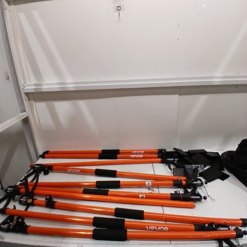 8PK VEVOR QUICK SUPPORT ROD - 45.7" - 114.2" - ORANGE/BLACK (MODEL: JF-ZCG003-8114) image 2