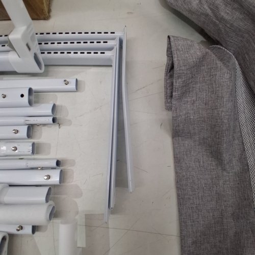 3PK AQUAVOGUE ADJUSTABLE BED RAILS - QUEEN (78.7" X 78.7" X 60") - GREY/WHITE (MODEL: BR-G-SKY) image 5