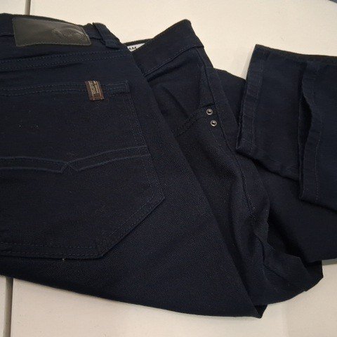 MEN'S BUFFALO DAVID BITTON SAM SLIM STRAIGHT STRETCH JEANS - 32W X 32 L - NAVY (STYLE: 2021916) image 2