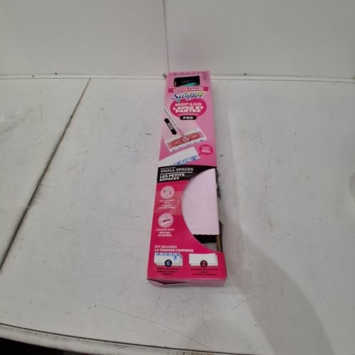 SWIFFER 2-IN-1 FLOOR SWEEP & MOP PRO WITH 5 HEAVY DUTY DRY SWEEP CLOTHES & 3 WET MOPPING CLOTHS - PINK image 3
