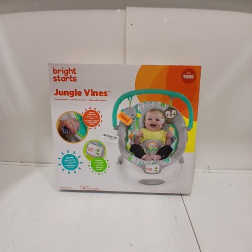 BRIGHT STARTS JUNGLE VINES BABY BOUNCER image 6