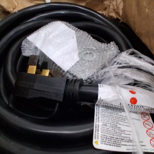 JORSBRIGE GENERATOR EXTENSION CORD STW 6/3 + 8/1 AND POWER INLET BOX - 50A - 125V/250V - 50FT - BLACK image 4