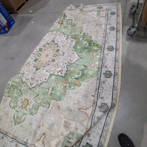 OLANLY VINTAGE AREA RUG - 8FT X 10FT - LIGHT GREEN image 3
