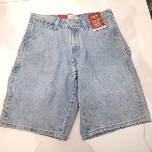 WOMEN'S LEVI STRAUSS SIGNATURE UTILITY DENIM SHORTS - 30 - LIGHT BLUE image 2